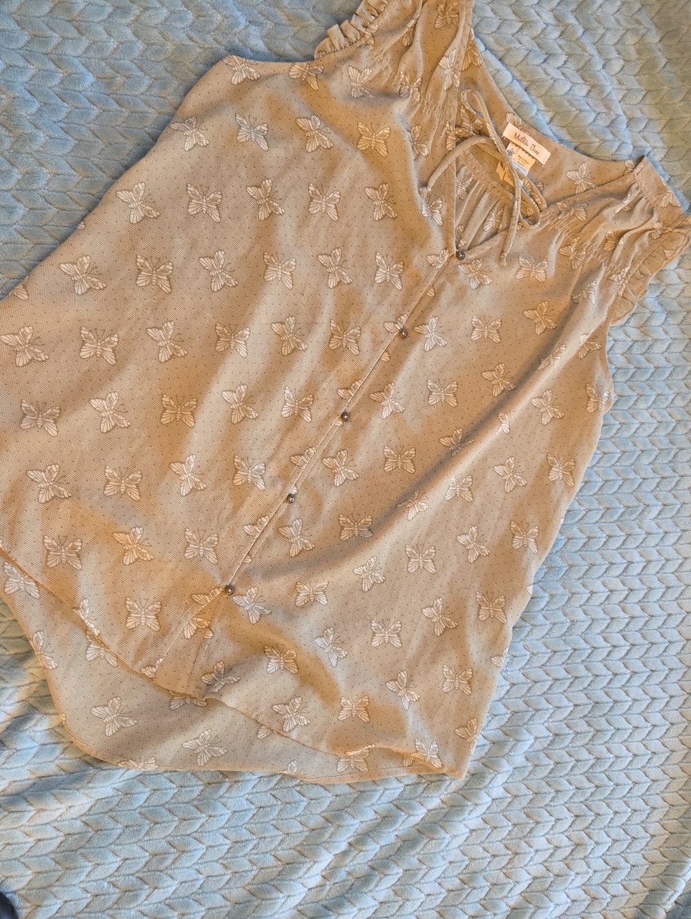 Matilda Jane Sleeveless Sheer Butterfly Top